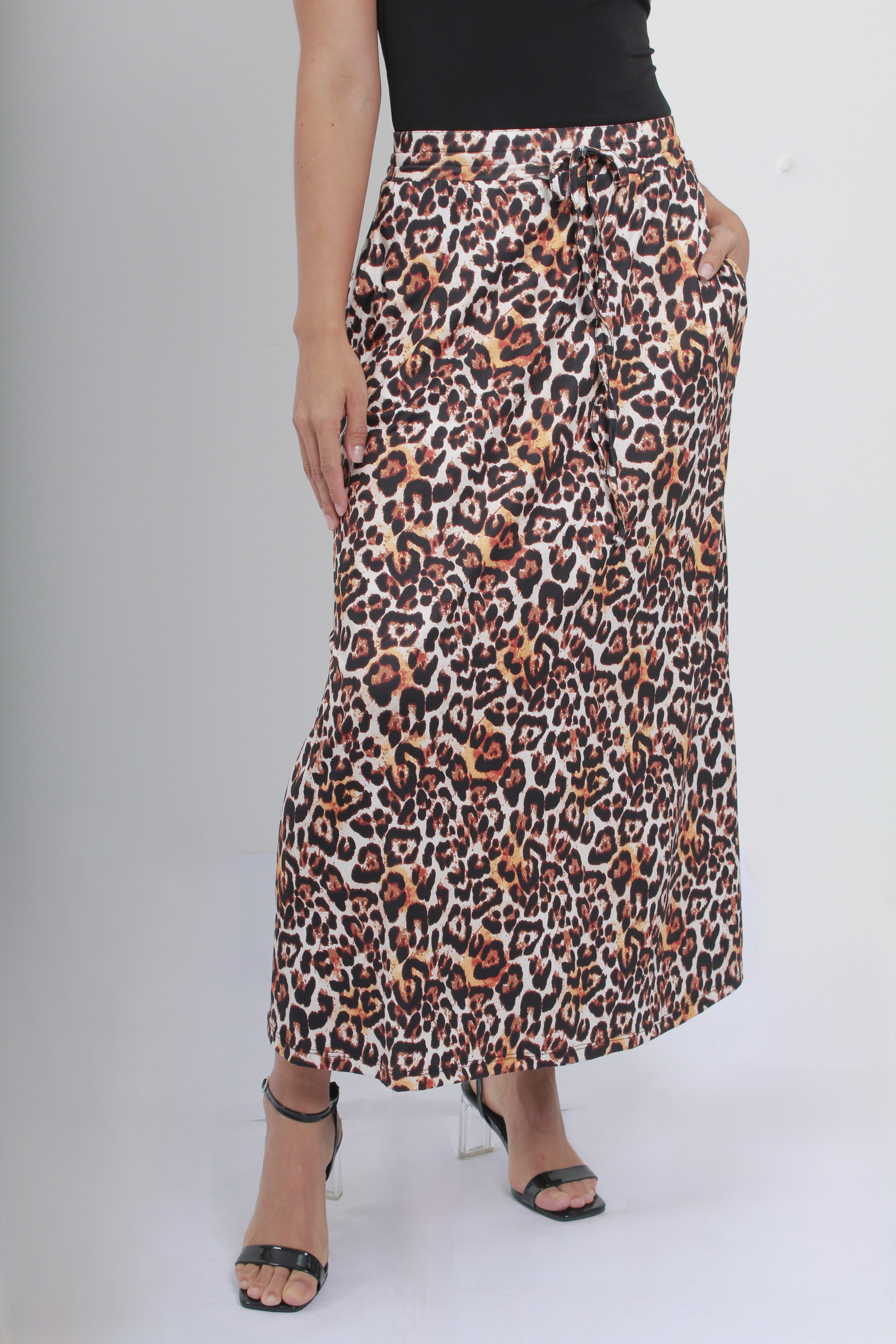 FALDA LARGA MUJER ANIMAL PRINT